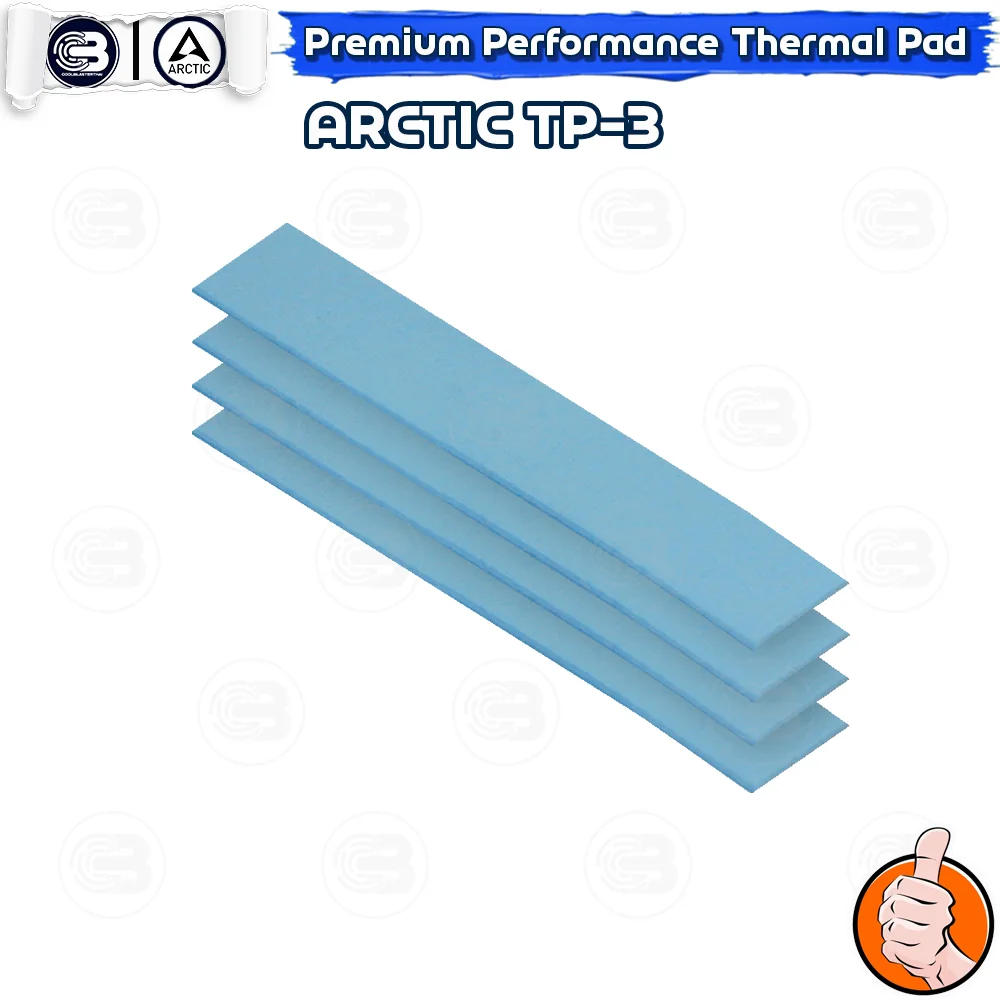 [CoolBlasterThai] ARCTIC TP-3 Premium Performance Thermal Pad 120x20x1.0 mm.(4 PCS) (ซิลิโคนนำความร้อน)