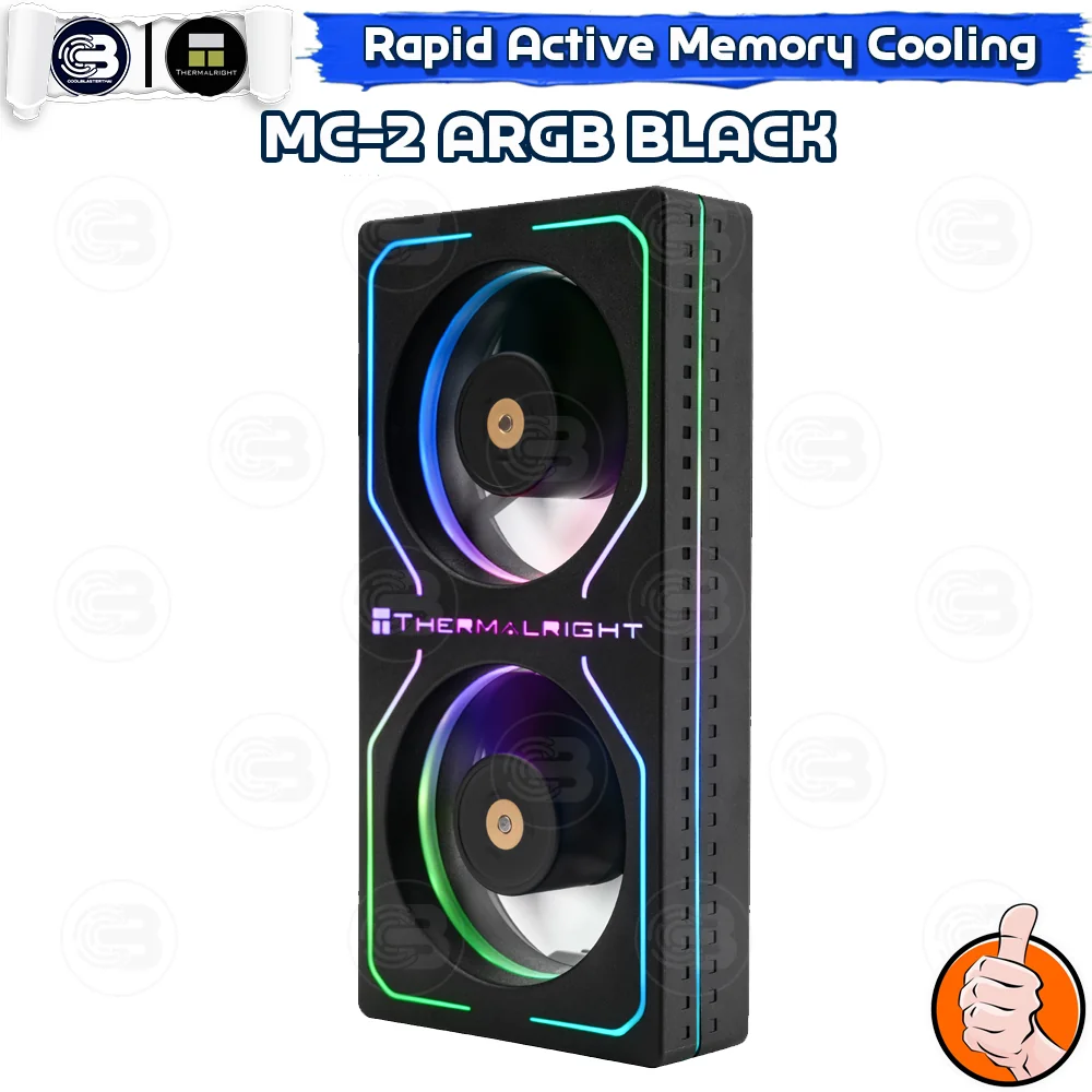[CoolBlasterThai] Thermalright MC-2 ARGB BLACK MEMORY COOLING KIT (ชุดระบายความร้อน)