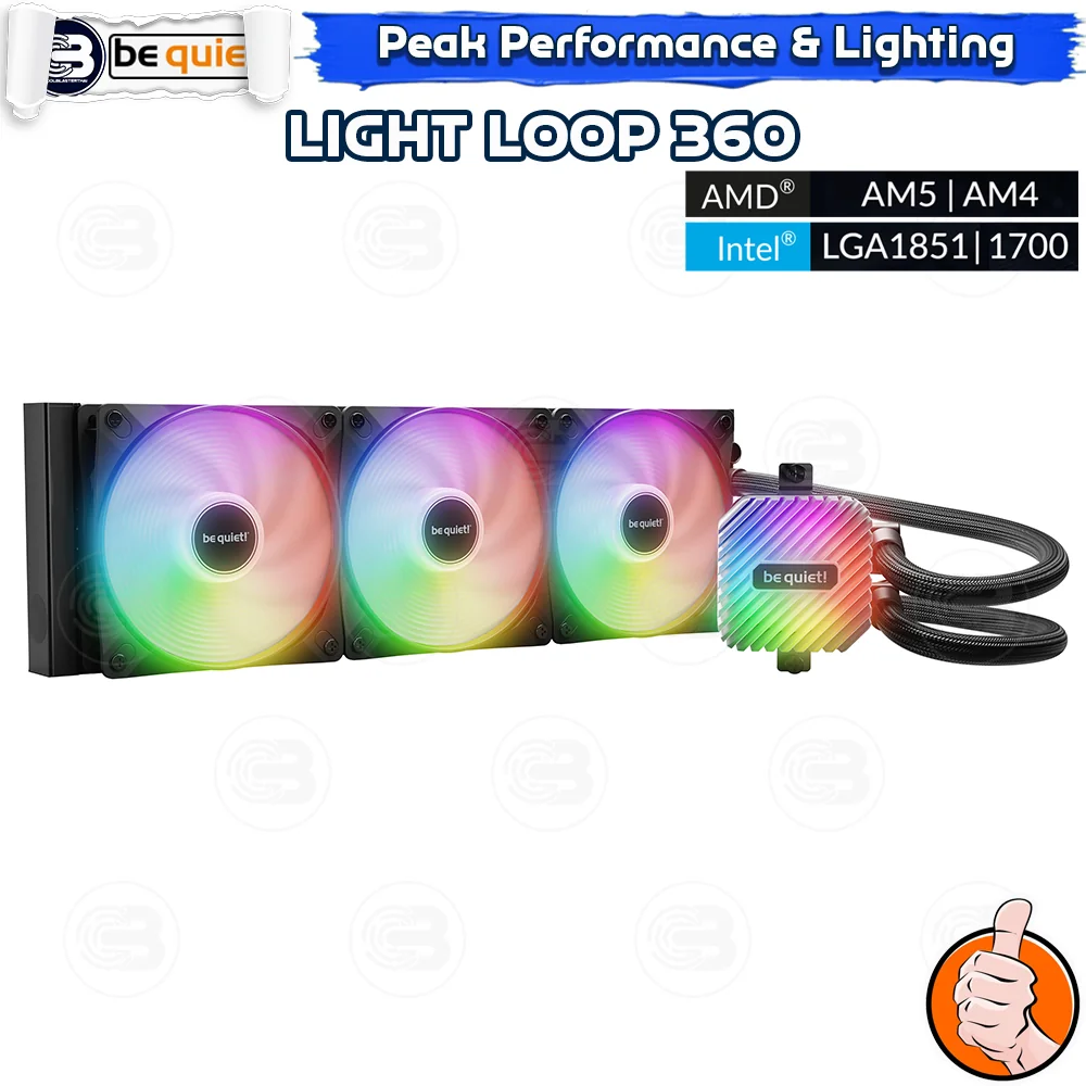 [CoolBlasterThai] Be Quiet Light Loop 360 AIO Water Cooling CPU Cooler (AM5/LGA1851 Ready) (BW022) ประกัน 3 ปี