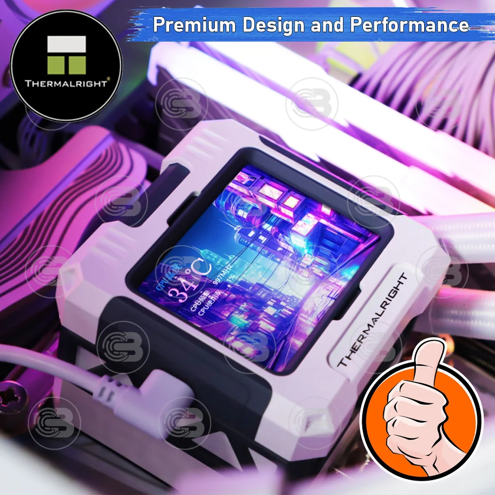 [CoolBlasterThai] Thermalright FROZEN WARFRAME 360 WHITE ARGB AIO Liquid CPU Cooler (AM5/LGA1851 Ready) ประกัน 5 ปี