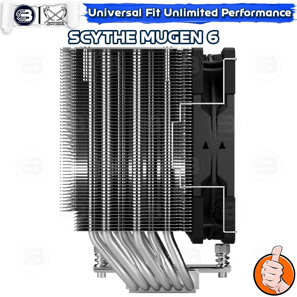 [CoolBlasterThai] SCYTHE MUGEN 6 CPU Cooler Single Tower 6 Heatpipes (AM5/LGA1851 Ready)