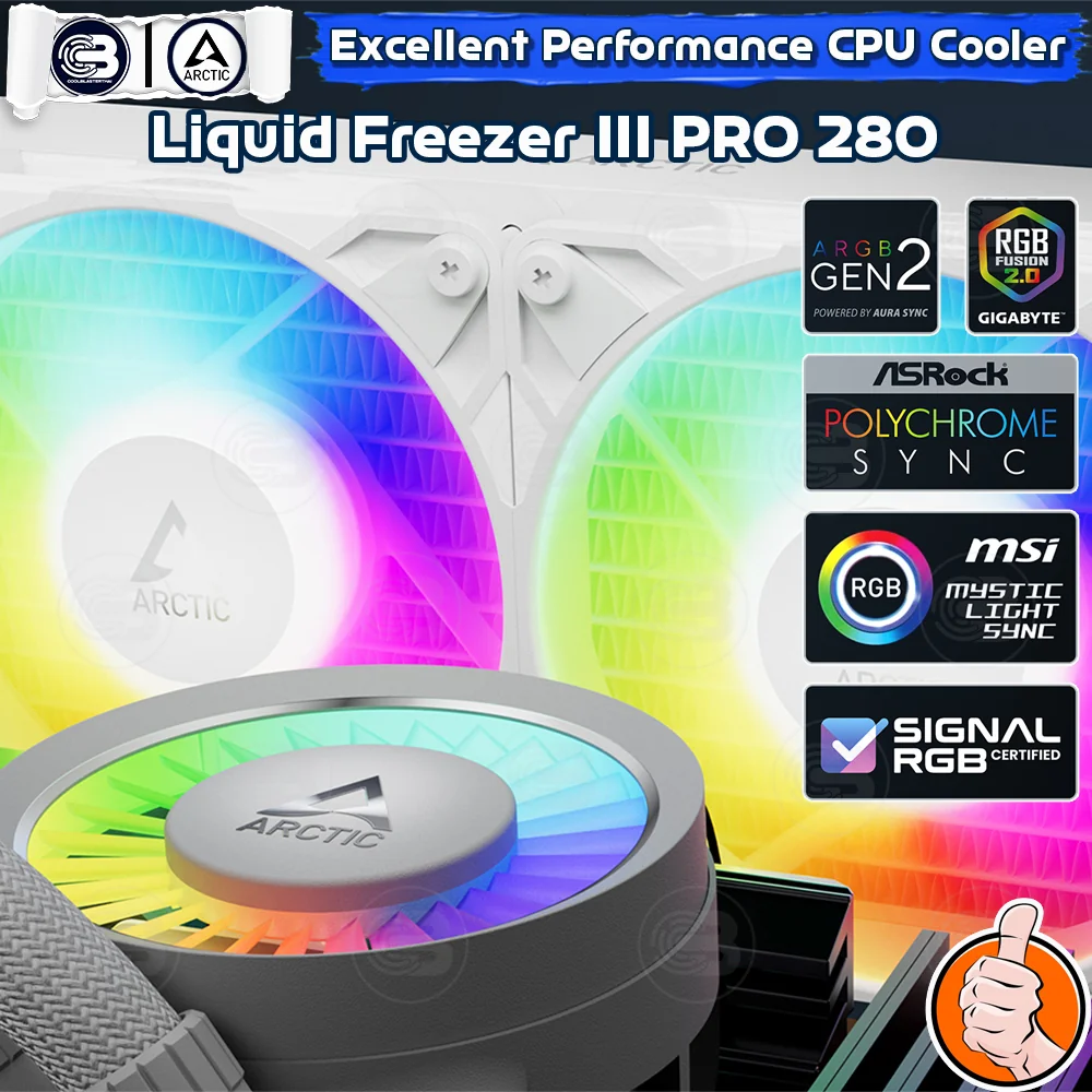 [CoolBlasterThai] ARCTIC LIQUID FREEZER III PRO 280 A-RGB White (All-In-One CPU Water Cooler) (LGA1851/1700/AM5/AM4)