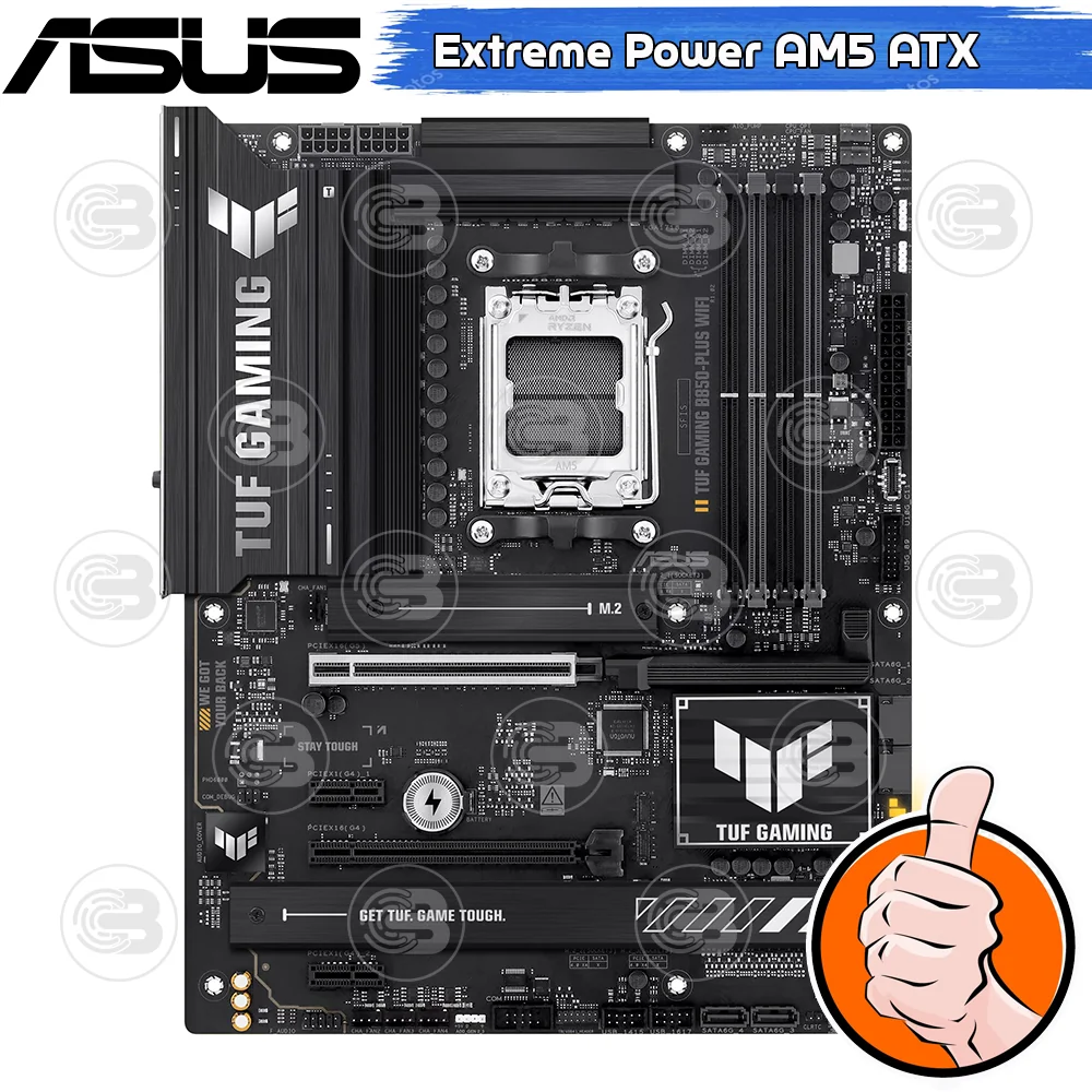[CoolBlasterThai] ASUS MAINBOARD TUF GAMING B850-PLUS WIFI AMD SOCKET AM5 DDR5 M-ATX ประกัน 3 ปี