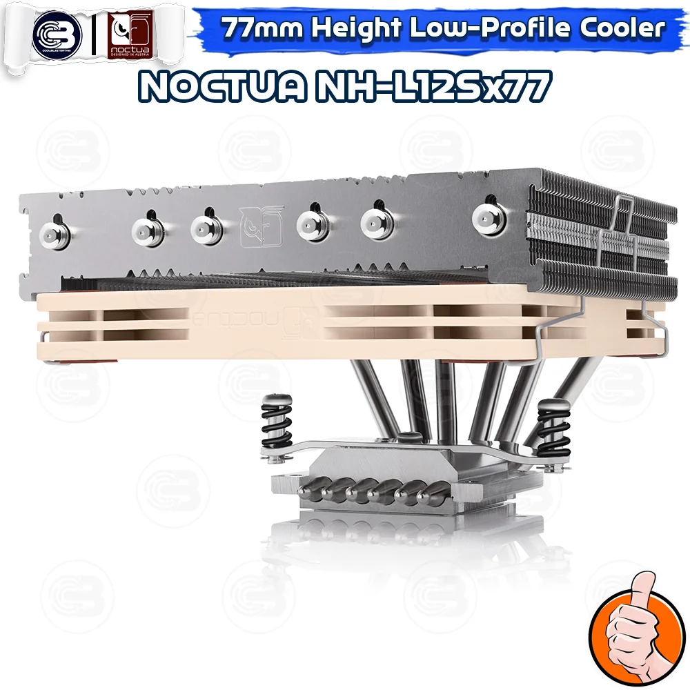 [CoolBlasterThai] NOCTUA NH-L12Sx77 77mm Height Low-Profile CPU Cooler (AM5/LGA1851 Ready) ประกัน 6 ปี