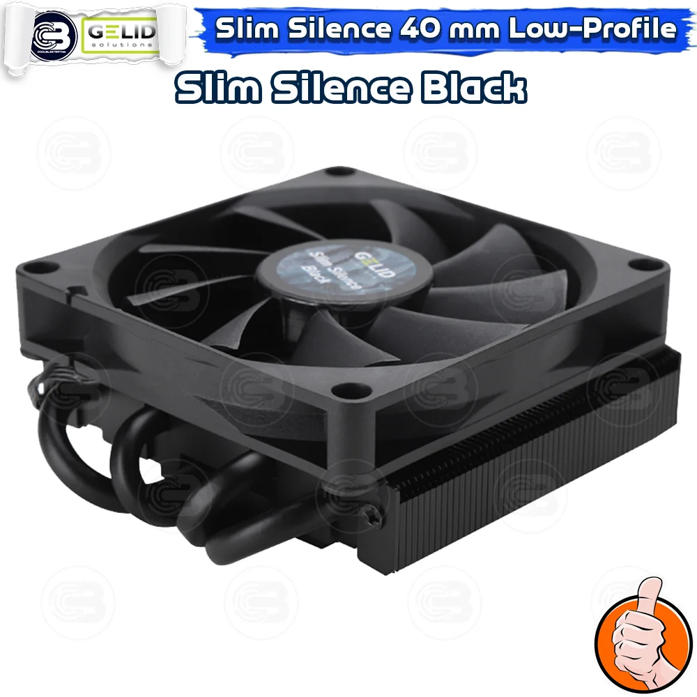 [CoolBlasterThai] GELID Slim Silence Black CPU Cooler (AM5/LGA1700 Ready) ประกัน 5 ปี (CC-SSILENCE-BLACK)