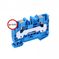 VTX-10/2BL : Terminal Blocks 10mm 57A Blue (ชุด 10 ตัว) TOGI by MAX POWER-SHOP