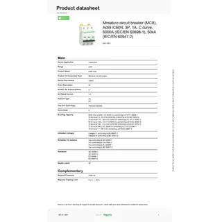 A9F74301 : MCB Acti9 iC60N 3P 1A C-Curve Schneider by MAX POWER-SHOP image 4 A9F74301 : MCB Acti9 iC60N 3P 1A C-Curve Schneider by MAX POWER-SHOP image 4