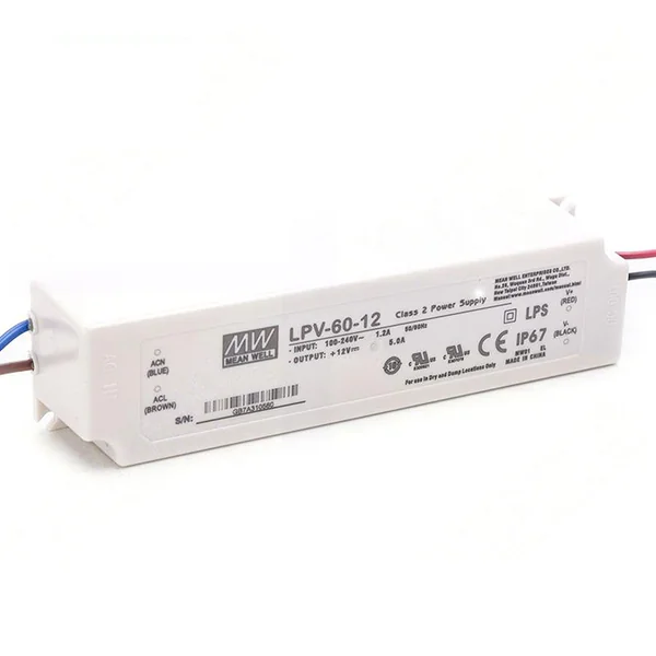 LPV-60-12 : Driver 60W O/P 12V 5.0A Mean Well by MAX POWER-SHOP image 2 LPV-60-12 : Driver 60W O/P 12V 5.0A Mean Well by MAX POWER-SHOP image 2