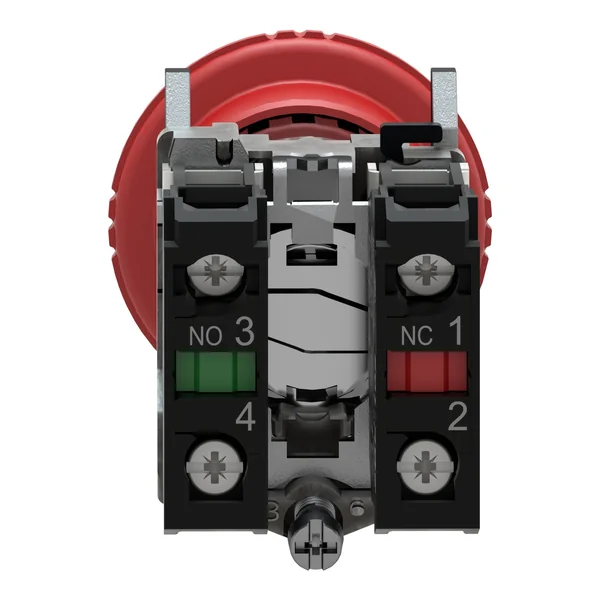 XB4BS8445GEX : Emergency Pushbutton Red 22mm 1NO+1NC Trigger Schneider by MAX POWER-SHOP image 3
