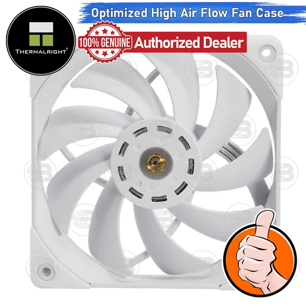 [CoolBlasterThai] Thermalright TL-C12 PRO-W 1850 RMP High Air Flow Fan Case (size 120 mm.) ประกัน 6 ปี image 1