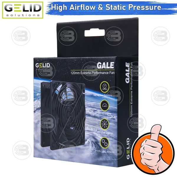 [CoolBlasterThai] GELID GALE 3500 RPM PC FAN CASE size 120 mm. ประกัน 3 ปี (FN-GALE-01) image 3