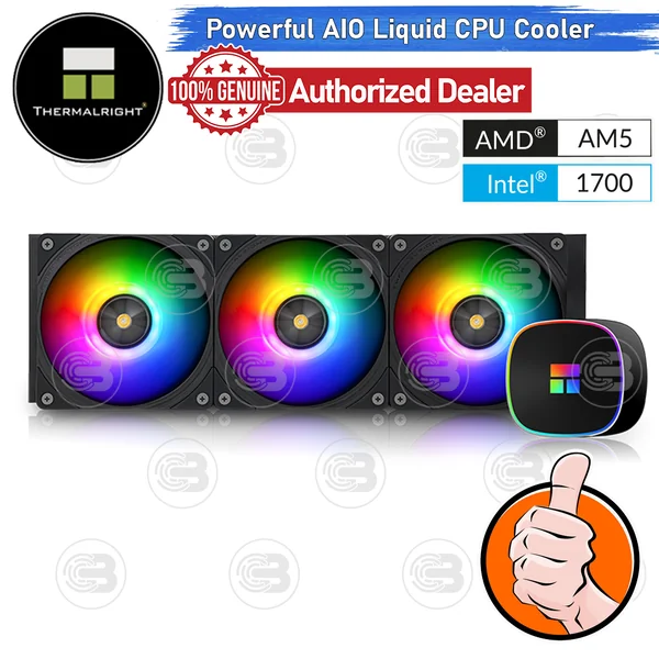 [CoolBlasterThai] Thermalright FROZEN HORIZON 360 BLACK ARGB AIO Liquid CPU Cooler (AM5/LGA1851 Ready) ประกัน 6 ปี image 1