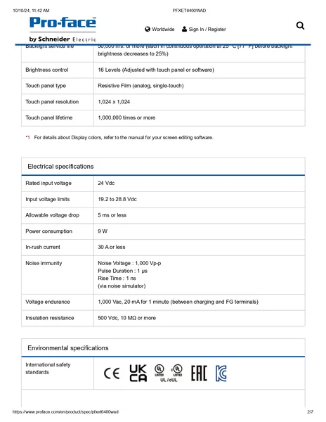 PFXET6400WAD : 7" W WVGA, Easy HMI, ProEX Pro-Face by MAX POWER-SHOP image 4 PFXET6400WAD : 7" W WVGA, Easy HMI, ProEX Pro-Face by MAX POWER-SHOP image 4