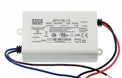 APV-35-12 : 35W LED Driver 12V 3.0A Mean well by MAX POWER-SHOP image 2 APV-35-12 : 35W LED Driver 12V 3.0A Mean well by MAX POWER-SHOP image 2