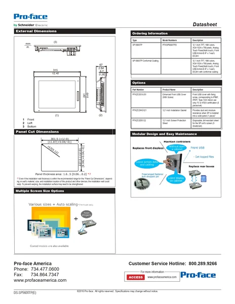 PFXSP5600TPD : 12.1" Premium Display SP5000 Pro-Face by MAX POWER-SHOP image 4 PFXSP5600TPD : 12.1" Premium Display SP5000 Pro-Face by MAX POWER-SHOP image 4