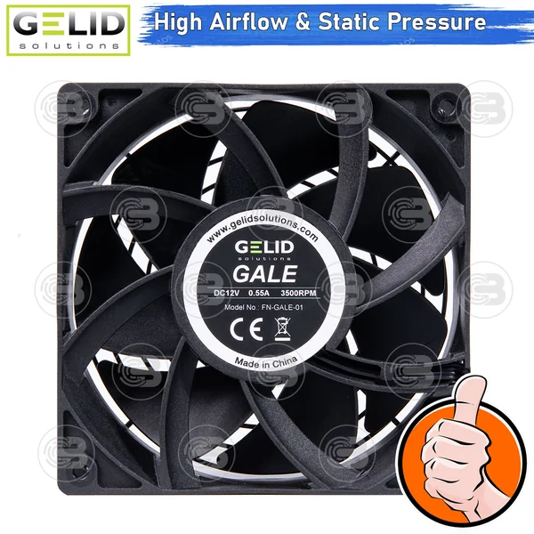 [CoolBlasterThai] GELID GALE 3500 RPM PC FAN CASE size 120 mm. ประกัน 3 ปี (FN-GALE-01) image 2