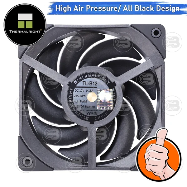 [CoolBlasterThai] Thermalright TL-B12 2000+RMP Static Pressure Fan Case (size 120 mm.) ประกัน 6 ปี image 2