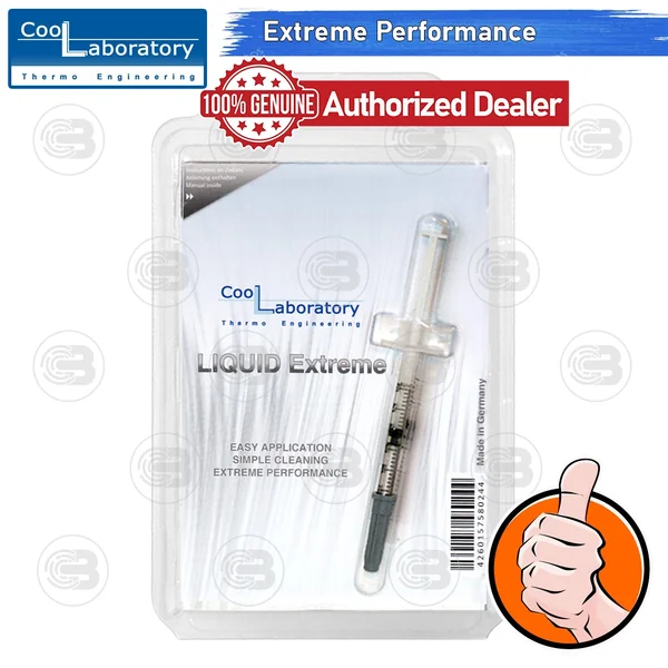 [CoolBlasterThai] Coollaboratory Liquid Extreme 1g.(0.15ml) .Liquid Metal Compound image 1