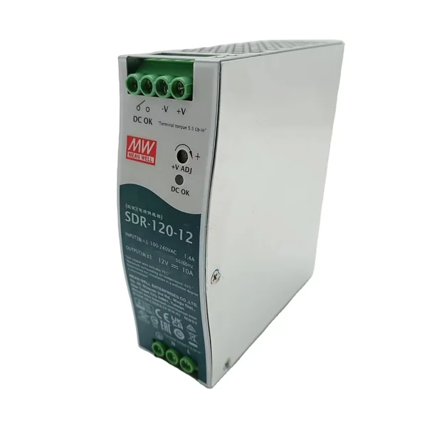 SDR-120-12 : Single O/P Industrial DIN with PFC Mean well by MAX POWER-SHOP image 2 SDR-120-12 : Single O/P Industrial DIN with PFC Mean well by MAX POWER-SHOP image 2