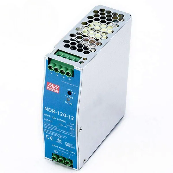 NDR-120-12 : 120W Industrial Power Supply 12V 10A Mean well by MAX POWER-SHOP NDR-120-12 : 120W Industrial Power Supply 12V 10A Mean well by MAX POWER-SHOP