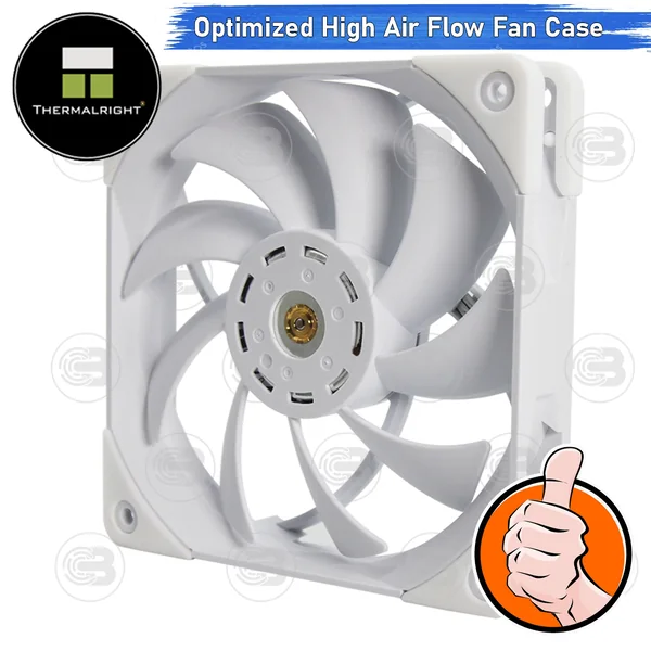 [CoolBlasterThai] Thermalright TL-C12 PRO-W 1850 RMP High Air Flow Fan Case (size 120 mm.) ประกัน 6 ปี image 2