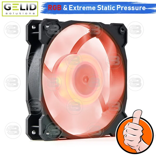 [CoolBlasterThai] GELID RADIANT 12CM (120mm) Extreme Performance RGB Fan Case ประกัน 5 ปี image 2