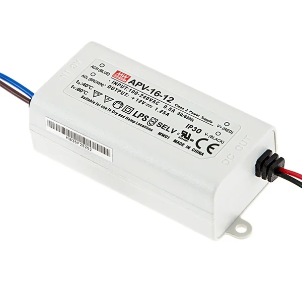 APV-16-12 : Driver 16W O/P 12V 1.3A Mean well by MAX POWER-SHOP image 2 APV-16-12 : Driver 16W O/P 12V 1.3A Mean well by MAX POWER-SHOP image 2