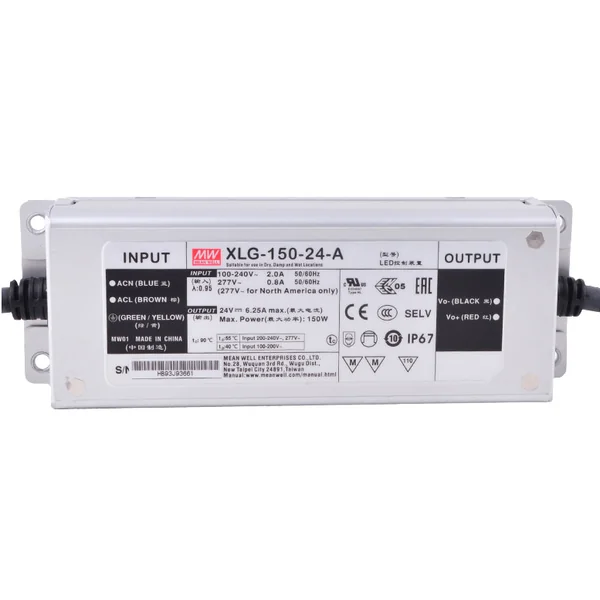 XLG-150-24-A : Driver 150W O/P 24V 6.25A Mean well by MAX POWER-SHOP image 2 XLG-150-24-A : Driver 150W O/P 24V 6.25A Mean well by MAX POWER-SHOP image 2