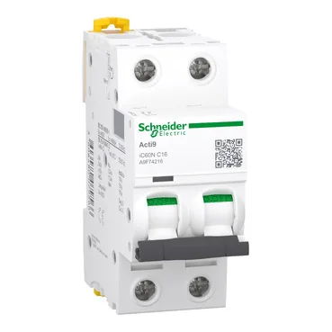 A9F74216 : MCB Acti9 iC60N 2P 16A C-Curve Schneider by MAX POWER-SHOP image 2 A9F74216 : MCB Acti9 iC60N 2P 16A C-Curve Schneider by MAX POWER-SHOP image 2