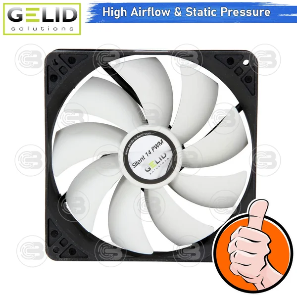 [CoolBlasterThai] GELID Silent 14 PWM PC Fan Case size 140 mm. ประกัน 3 ปี (FN-PX14-12) image 2