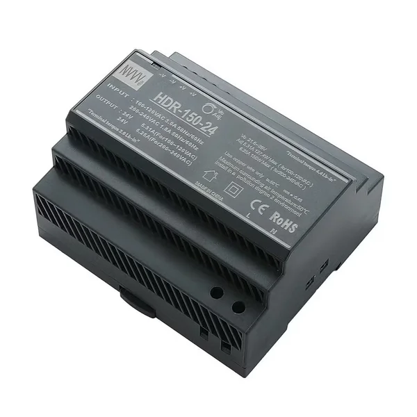 HDR-150-24 : Switching power supply 150W 24VDC 6.25A DIN Rail ติดราง Mean Well by MAX POWER-SHOP image 2 HDR-150-24 : Switching power supply 150W 24VDC 6.25A DIN Rail ติดราง Mean Well by MAX POWER-SHOP image 2