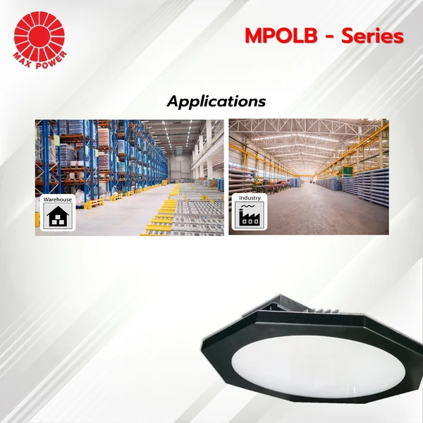 MPOLB Series : LED Low Bay โคมไฟติดเพดาน 5700K 60W/90W/120W/150W MAX POWER by MAX POWER-SHOP image 2 MPOLB Series : LED Low Bay โคมไฟติดเพดาน 5700K 60W/90W/120W/150W MAX POWER by MAX POWER-SHOP image 2