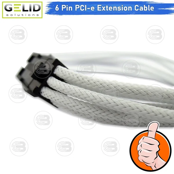 [CoolBlasterThai] GELID 6 Pin PCI-e EXTENSION WHITE CABLE (CA-6P-02) image 3