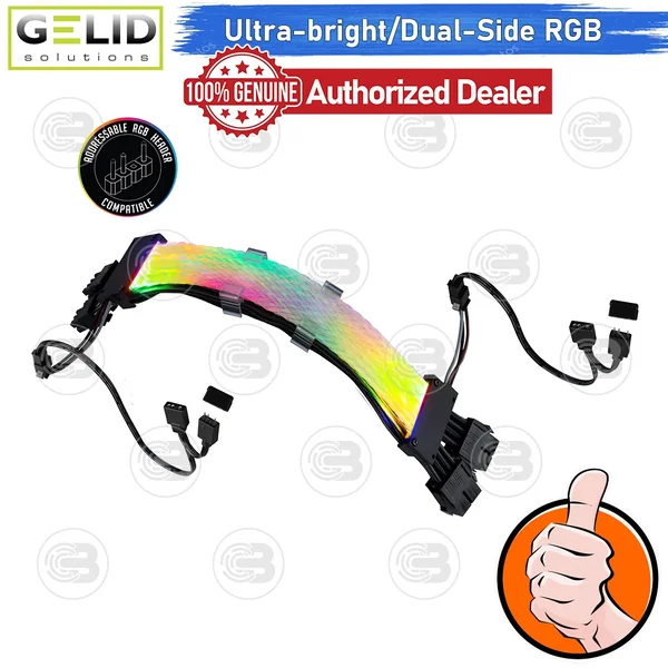[CoolBlasterThai] GELID ASTRA A-RGB EXTENSION Dual 8-Pin GPU CABLE image 1