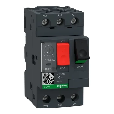 GV2ME03 : Motor Starters 3P adj. 0.25-0.4A Schneider by MAX POWER-SHOP image 2 GV2ME03 : Motor Starters 3P adj. 0.25-0.4A Schneider by MAX POWER-SHOP image 2