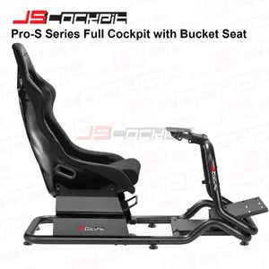 JSCockpit PRO-S Series Racing Simulator Full Cockpit with Bucket