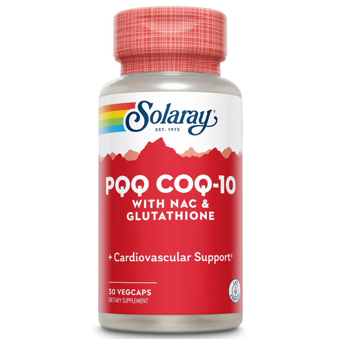 Solaray PQQ CoQ-10 NAC & Glutathione 30 VegCaps สูตรพิเศษนี้ช่วยเสริมโภชนาการเพื่อระบบหัวใจและหลอดเลือดที่แข็งแรงและการผลิตพลังงานในระดับเซลล์ที่เป็นไปตามปกติ รวมถึงขับสารพิษตับด้วย