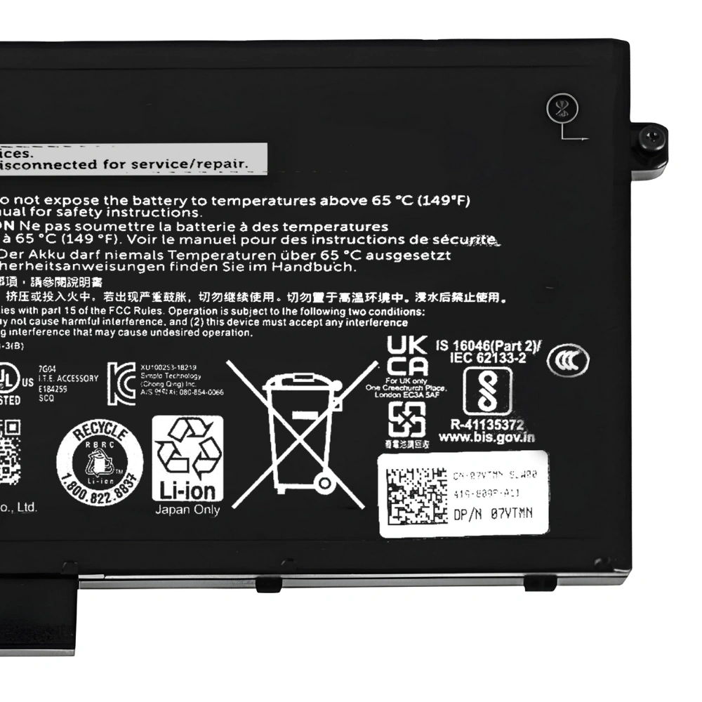 Battery Dell Precision 3541, 3540, 3-Cell 42Wh, แบตเตอรี่ Dell 1V1XF ของแท้รับประกันศูนย์ Dell Thailand ราคาไม่แพง
