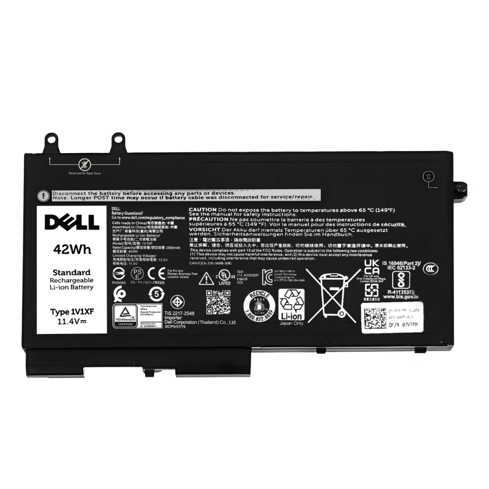 Battery Dell Precision 3541, 3540, 3-Cell 42Wh, แบตเตอรี่ Dell 1V1XF ของแท้รับประกันศูนย์ Dell Thailand ราคาไม่แพง