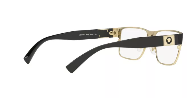 แว่นตา Versace VE 1274 1436 Black Metal Rectangle 55